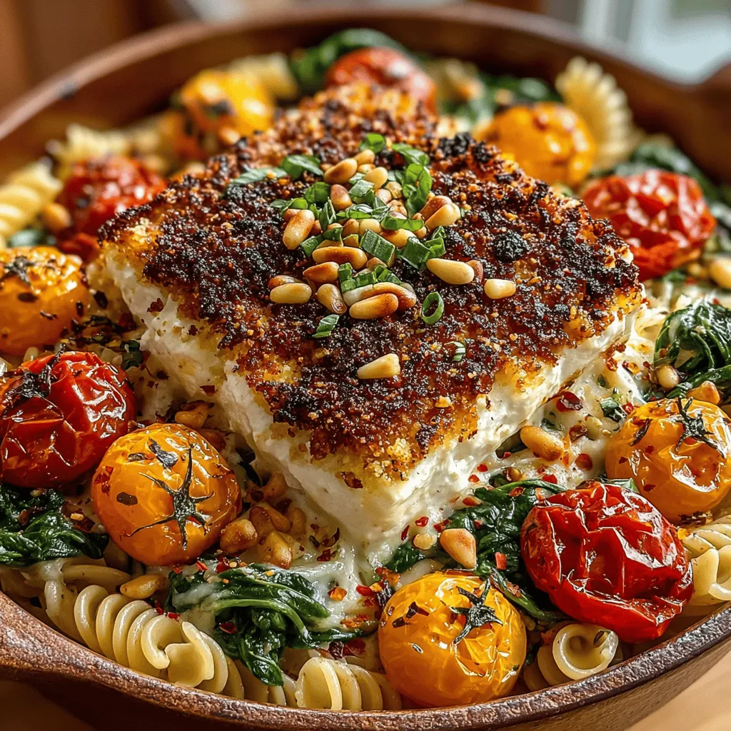 In the world of comfort food, few dishes can rival the warmth and heartiness of a good pasta bake. These baked wonders not only offer a satisfying meal but also present a canvas for culinary creativity. Among the myriad of pasta bakes, the Feta Fiesta Pasta Bake stands out with its vibrant flavors and easy preparation. This delightful recipe marries the creamy, tangy notes of feta cheese with the sweetness of cherry tomatoes and the earthiness of spinach, resulting in a dish that is both rich and refreshing.