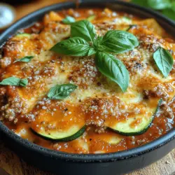 Zesty Low-Carb Zucchini Lasagna Bake