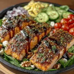 Honey Mustard Glazed Salmon Salad: A Flavorful Delight