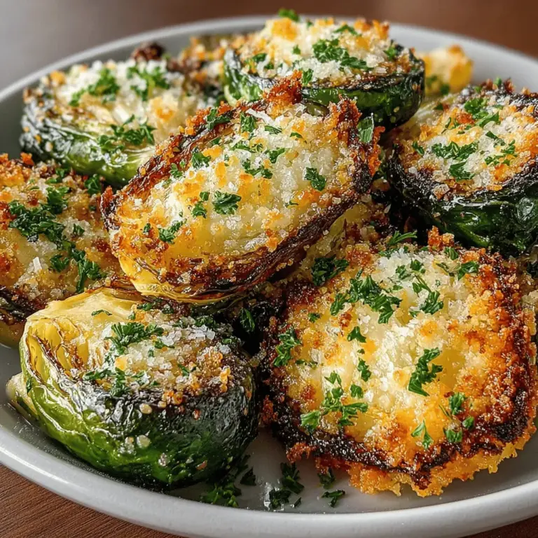 Brussels sprouts, often mistaken as a mere side dish or a holiday afterthought, have the potential to steal the culinary spotlight. When cooked to perfection, these little green orbs can be transformed into a dish that tantalizes the taste buds and pleases even the most discerning palates. Among the myriad ways to prepare Brussels sprouts, the recipe for Crispy Garlic Parmesan Brussels Sprouts stands out as a harmonious blend of flavors and textures. This dish marries the rich umami of Parmesan cheese with the aromatic kick of garlic and the satisfying crunch of roasted sprouts, creating a culinary experience that can elevate any meal, whether it’s a casual weeknight dinner or a festive gathering.
