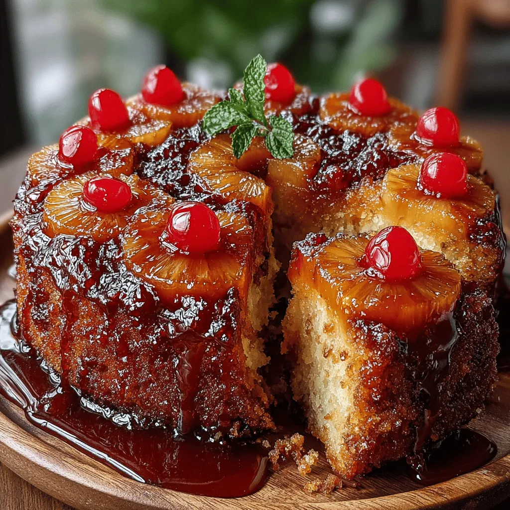 Pineapple upside down cake has been a beloved dessert for generations, evoking feelings of nostalgia and warmth for many. This delightful dessert, with its sweet, caramelized pineapple topping and moist cake base, brings back memories of family gatherings, potlucks, and festive occasions. Its unique presentation, where the cake is flipped upside down to reveal a stunning display of pineapple rings and cherries, makes it an eye-catching centerpiece on any dessert table.