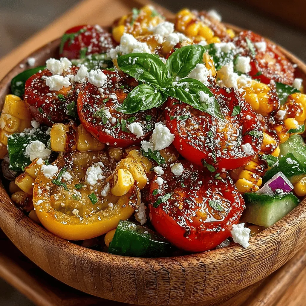 To elevate your Sun-Kissed Tomato & Sweet Corn Salad from delicious to extraordinary, the final steps are all about incorporating fresh herbs and cheese. These elements not only enhance the flavor profile but also add a delightful texture and presentation to your dish.