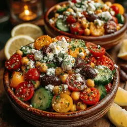 Mediterranean Chickpea Salad Bowls: A Wholesome Delight