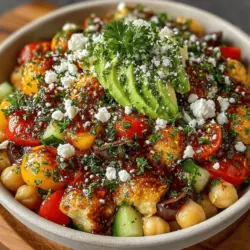 Mediterranean Chickpea Salad Bowls