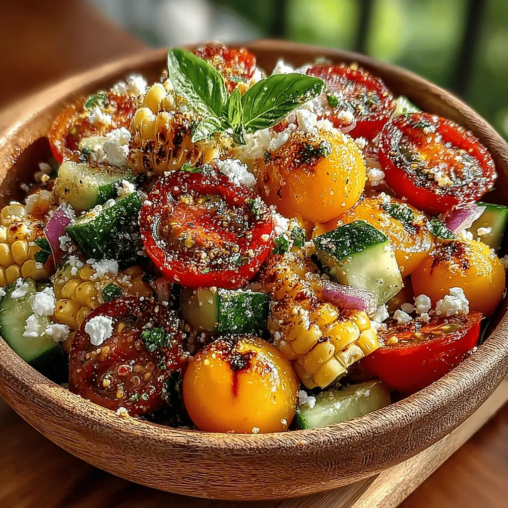 To prepare fresh corn for your Summer Bliss Tomato & Corn Salad, follow these steps: