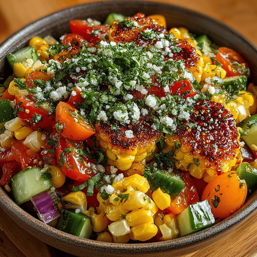As the summer sun shines down, there’s no better way to embrace the season than with a dish that captures its vibrant essence. Enter the Sun-Kissed Tomato & Corn Delight, a refreshing salad that showcases the best produce summer has to offer. This colorful medley of ingredients not only tantalizes the taste buds but also nourishes the body, making it an ideal choice for various occasions. Whether you're hosting a backyard barbecue, planning a picnic in the park, or simply enjoying a casual family dinner, this salad is sure to impress.