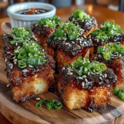 Air Fryer Crispy Teriyaki Salmon Bites